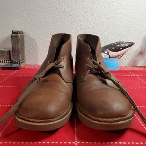 Clarks Bushacre 3 Brown Oiled Leather Chuk…